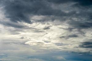 The cloudy background is forming rain. photo