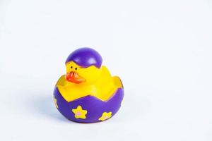 bath duck on white background duck toy Cute rubber duck photo