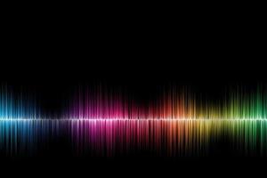 fondo de onda abstracta de espectro fondo de líneas verticales paralelas coloridas foto