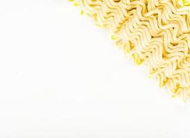 Instant noodle on white background photo