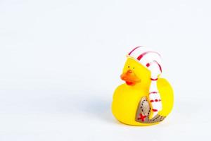 bath duck on white background duck toy Cute rubber duck photo