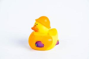 bath duck on white background duck toy Cute rubber duck photo