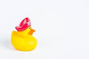 bath duck on white background duck toy Cute rubber duck photo