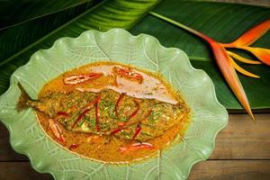 fish in spicy sauce thailand food photo