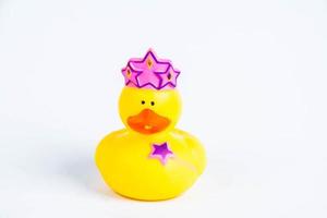 bath duck on white background duck toy Cute rubber duck photo