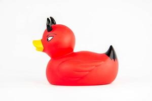 bath duck on white background duck toy Cute rubber duck photo