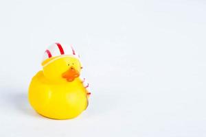 bath duck on white background duck toy Cute rubber duck photo