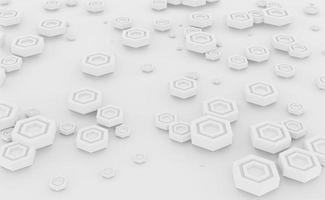 Abstract hexagon background Technology polygonal design 3d rendering photo