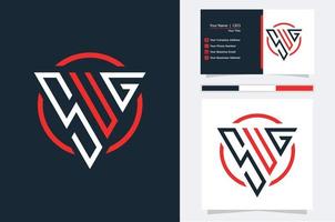 Initial Letter SUG triangle modern logo Red and White color vector