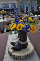 Flowers in Boots photo