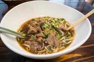 Noodles with Beef Stew Soup photo