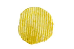 potato chip isolated on white background photo