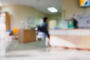 blur hospital interior background photo