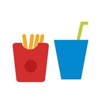 Fast Food Line Icon vector