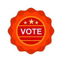 Vote Sticker Line Icon vector