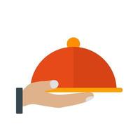 Serve Dinner Line Icon vector