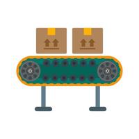 Assembly Line Line Icon vector