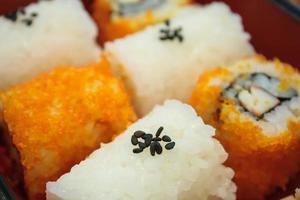 Sushi, close up photo