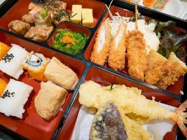 bento box with sushi photo