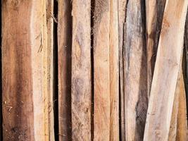 Stack of wood plank photo