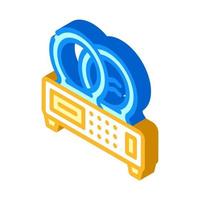 magnetic therapy device isometric icon vector illustration