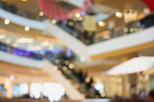 shopping mall blurred background photo