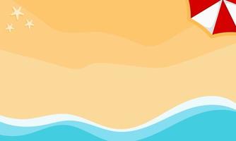 Summer time beach simple background. vector