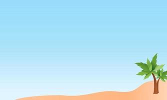 Summer time beach simple background. vector