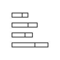 Graph vector for website symbol icon presentation