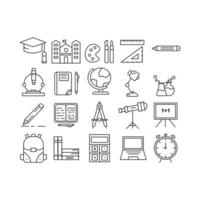vector de icono de escuela para presentación de icono de símbolo de sitio web