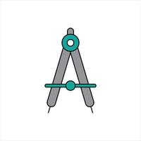 compass drawing tool vector for website symbol icon presentation