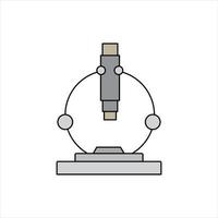 microscope vector for website symbol icon presentation