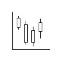 Graph vector for website symbol icon presentation