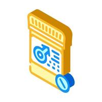potency pills isometric icon vector illustration color
