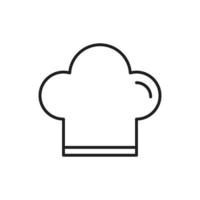 vector de sombrero de chef para presentación de icono de símbolo de sitio web
