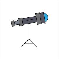 vector de telescopio para presentación de icono de símbolo de sitio web