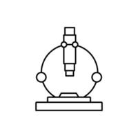 microscope vector for website symbol icon presentation