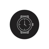 vector de reloj de tiempo para presentación de icono de símbolo de sitio web