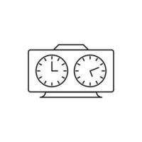 vector de reloj de tiempo para presentación de icono de símbolo de sitio web