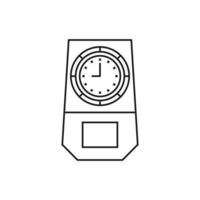 vector de reloj de tiempo para presentación de icono de símbolo de sitio web