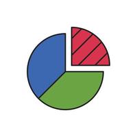 Graph vector for website symbol icon presentation