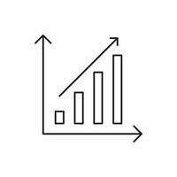 Graph vector for website symbol icon presentation