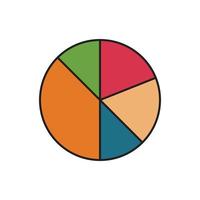 Graph vector for website symbol icon presentation