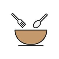 vector de utensilios de cocina para la presentación del icono del símbolo del sitio web