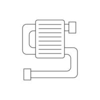 vector de calentador de agua vector para presentación de icono de símbolo de sitio web