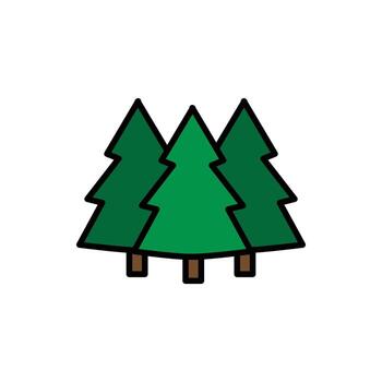 Forest vector for website symbol icon presentation