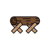 vector de madera de registro para la presentación del icono del símbolo del sitio web