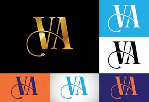 Initial Letter V A Logo Design Vector. Graphic Alphabet Symbol For Corporate Business Identity vector