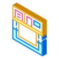 basement waterproofing system isometric icon vector illustration