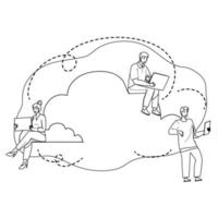 Cloud Sync Electronic Device With Storage Vector